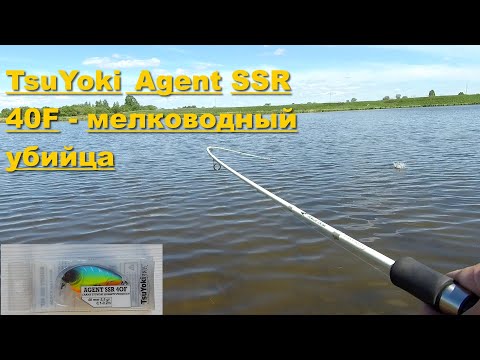 TsuYoki Agent SSR 40F - мелководный убийца. TsuYoki Agent SSR 40F - тестирование воблера на водоёме