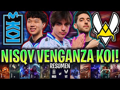 SERIE HISTÓRICA!🔥NISQY BUSCA VENGANZA CONTRA KOI!😱 | TEAM VITALITY vs MOVISTAR KOI RESUMEN COMPLETO