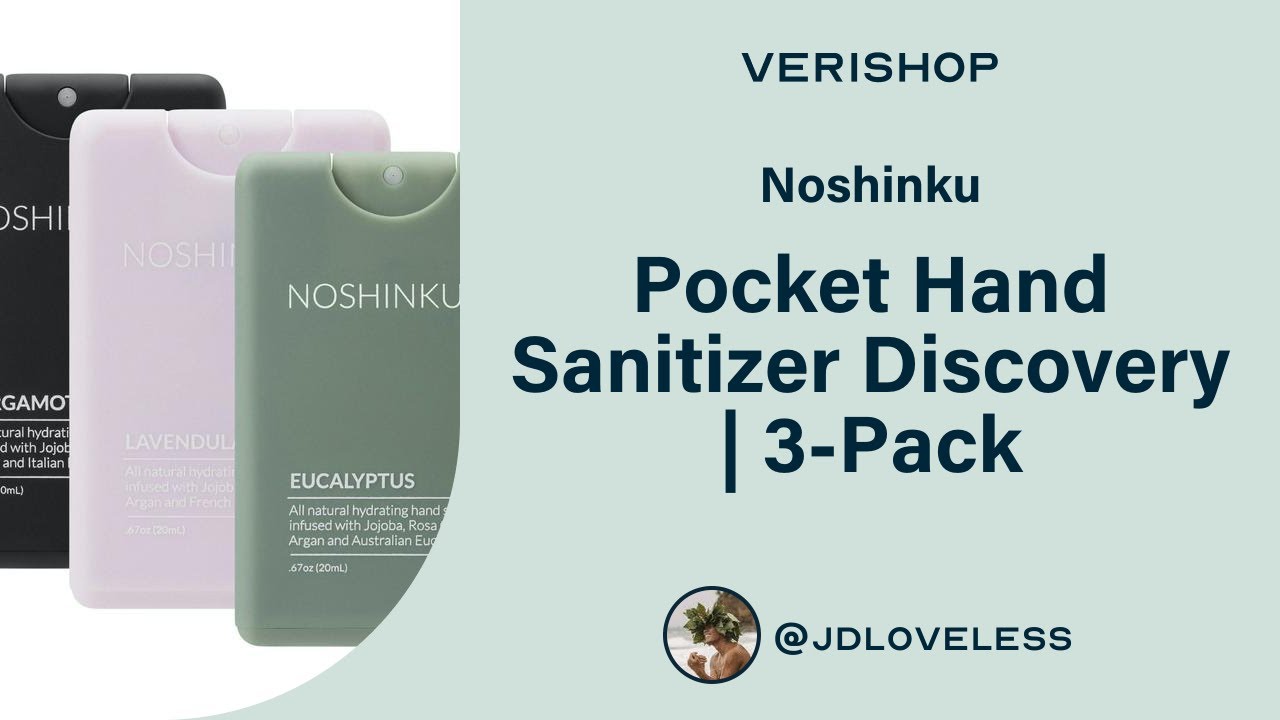 Noshinku Pocket Hand Sanitizer Discovery | 3-Pack Review