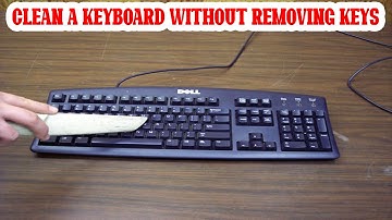 How to clean a keyboard without removing keys properly at home