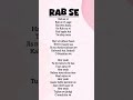 RAB SE #lyrics#Rab Se#newsong#trendingsong#ytshorts#shorts#shortsfeed#music#viral#Neeti Mohan#song