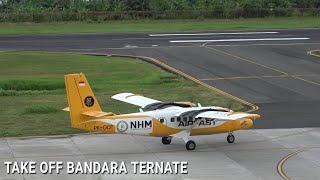 Keren !!! Pesawat Kecil Airfast Indonesia Take Off di Bandara Sultan Babullah Ternate