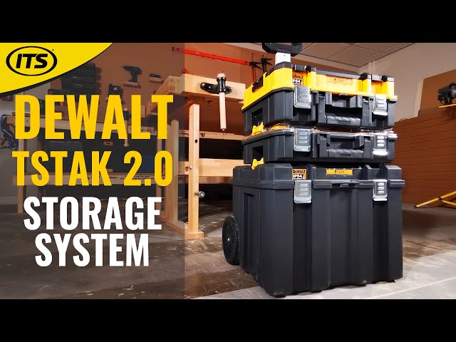 Dewalt TSTAK 2.0 Tool BOX Series Freely Stack Combine Include Suitcases  Larger Capacity Boxes Trolleys Compatible with TSTAK 1.0