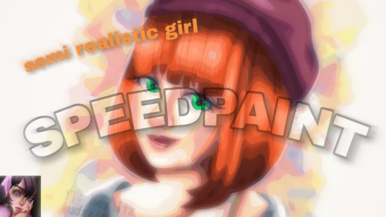 Semi Realistic Girl | ibispaint x speedpaint - YouTube
