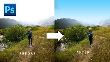 Easily Change White Sky To ANY Color in Photoshop