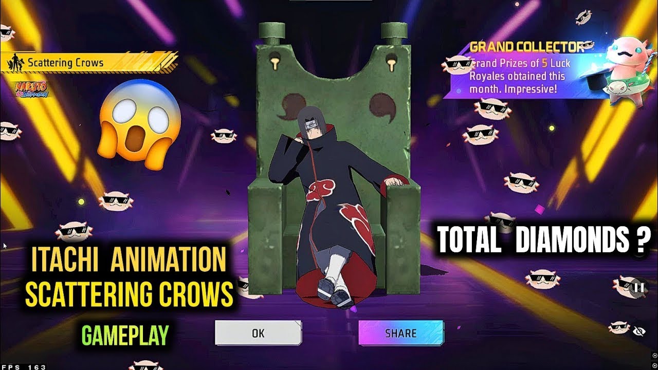 NEW SCATTERING CROWS ARRIVAL ANIMATION FREE FIRE | NEW STEP UP EVENT FREE SPIN | FREE FIRE NEW EVENT