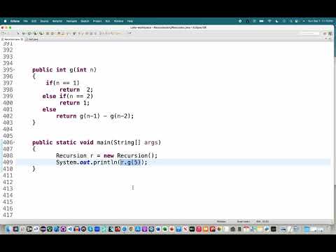 APCS Unit 10.1 (P) g Example