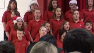 Kaitlyns Christmas program finale.