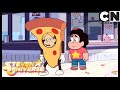 Fries vs pizza restaurant war begins  restaurant wars  steven universe  cartoon network