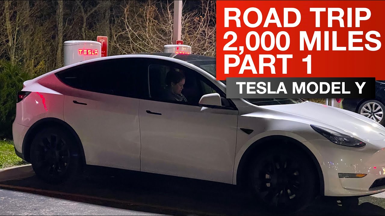 Tesla Model Y Road Trip 2,000 Miles Part 1 YouTube