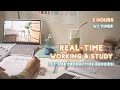 REAL-TIME WORKING AND STUDYING WITH ME 📚 timer, relaxing lo-fi music, 5-min break | Indonesia