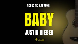Baby - Justin Bieber (Karaoke Acoustic Guitar)