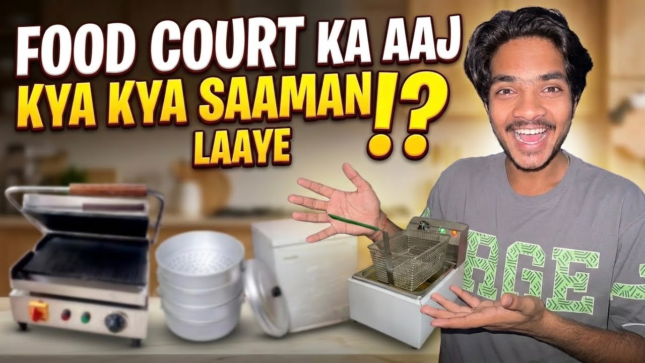 Food court ka aaj kya kya samaan laaye 😍! 