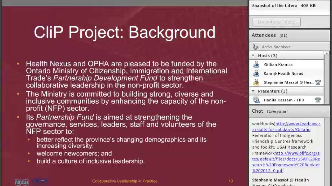 Pegeen Walsh introduces CLiP LCP–CLiP LCP webinar June 2016