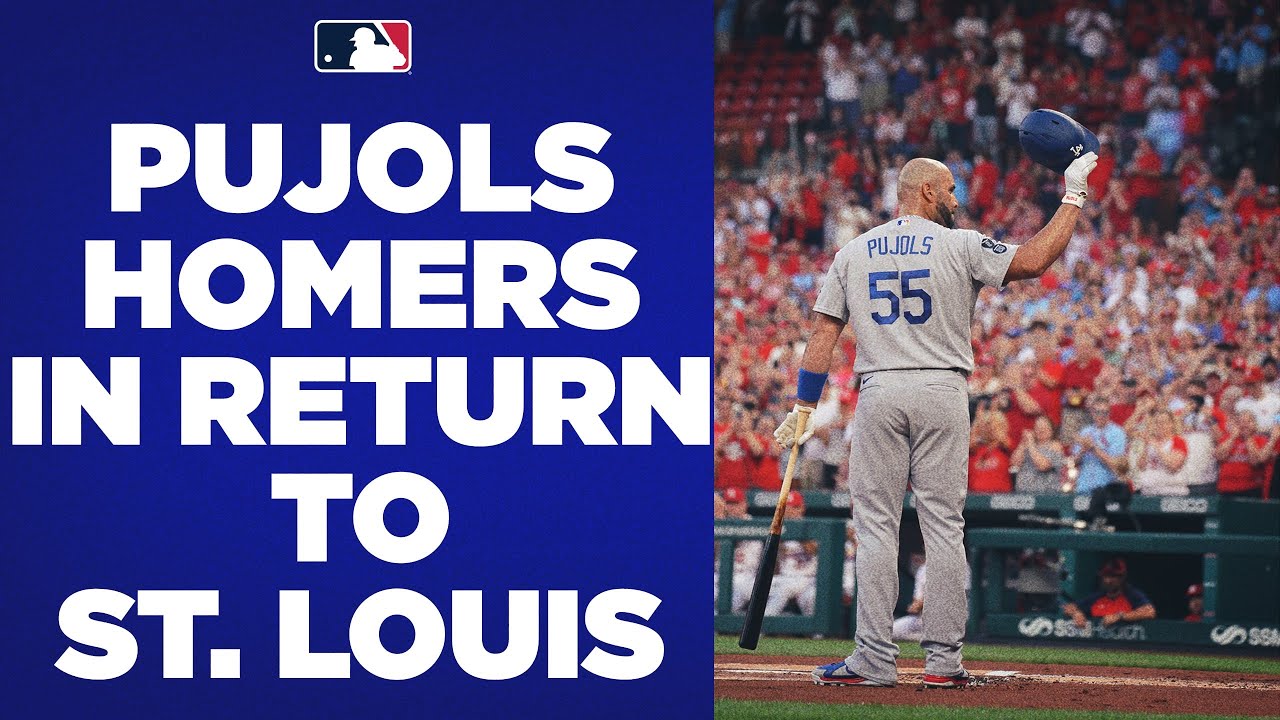 Albert Pujols makes first career appearance as pitcher while Yadier ...