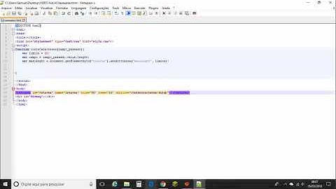 Como criar uma textarea com contador de caracteres - HTML + JavaScript