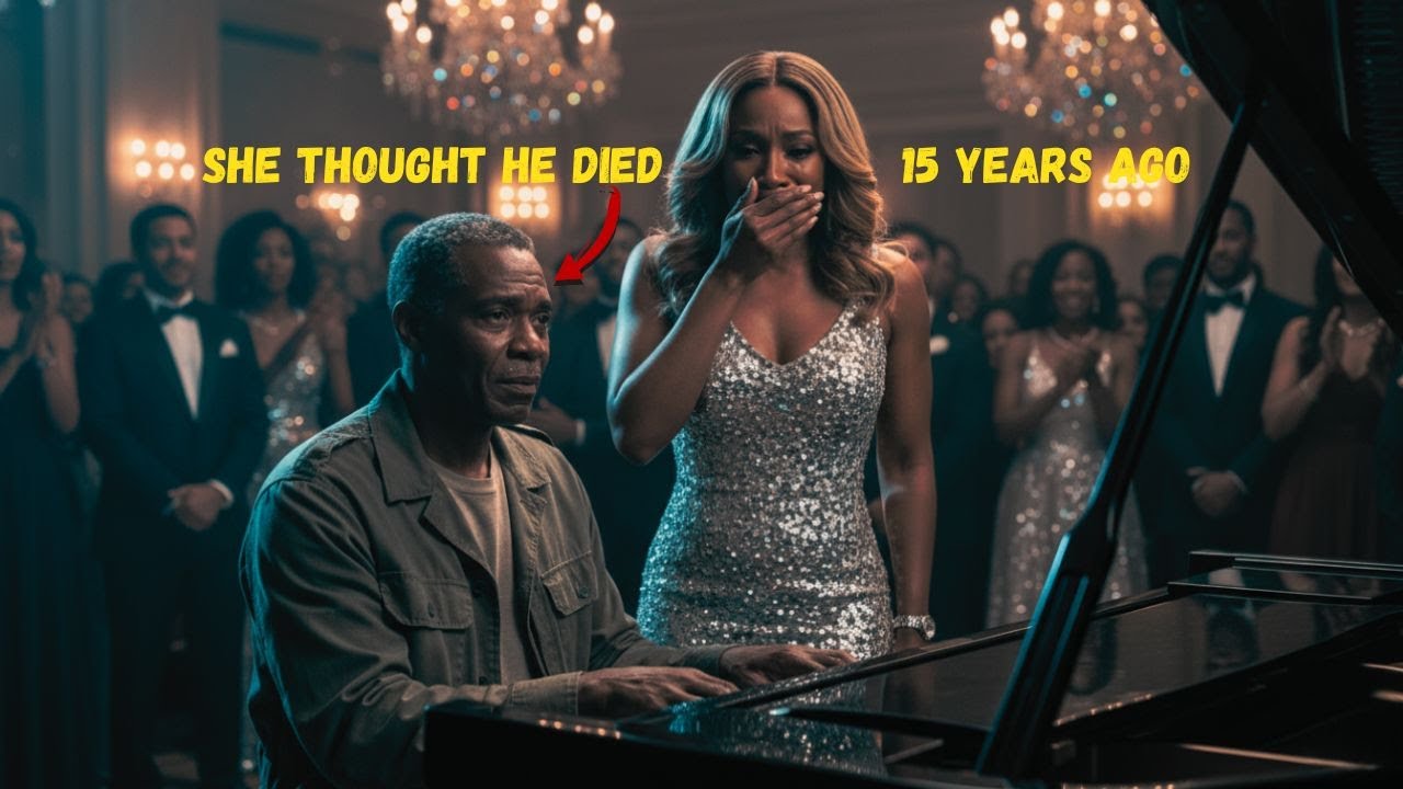 Homeless Veteran Played Piano at Gala - The Singer Collapsed When She Heard Her Own Song