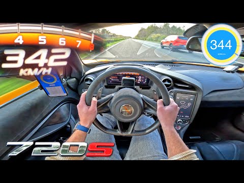 Mclaren 720S Insane *344KmH* On Autobahn