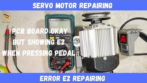 Servo motor showing E2 when pressing the pedal । पेडल दबाने पर servo motor में E2 क्यू आता है ।