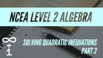 Solving Quadratic Inequations | Part 2