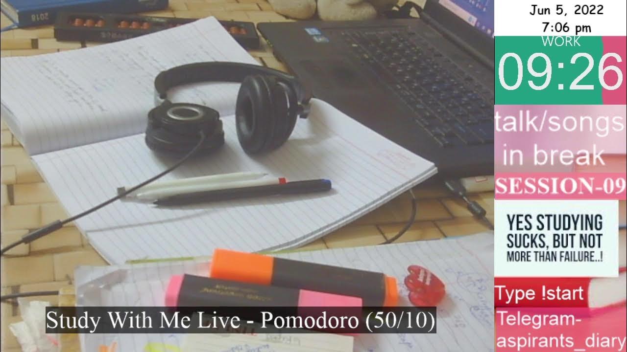 STUDY WITH ME LIVE continuous Fireplace sound relax and study