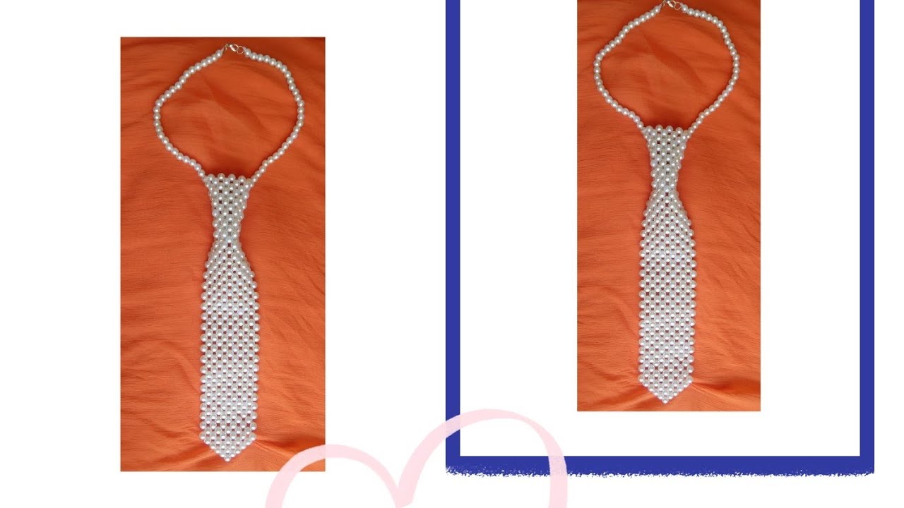 DIY 😱 Beaded Tie Tutorial| How to make Beautiful Beaded tie necklace| beaded necklace 