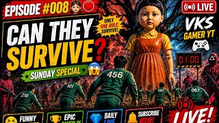 🔴 NEW SQUID GAME LIVE | Red Light Green Light Challenge 😱 | Survival Gameplay #008 #VKSGamerYT screenshot 2