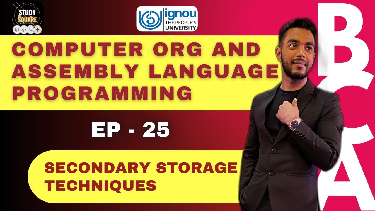 25. Secondary Memory Techniques - HDD, Partitioning, Formatting, Interfaces | Riday sir