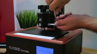 Elegoo Saturn - Build Plate Leveling Saturn 2 Leveling Card