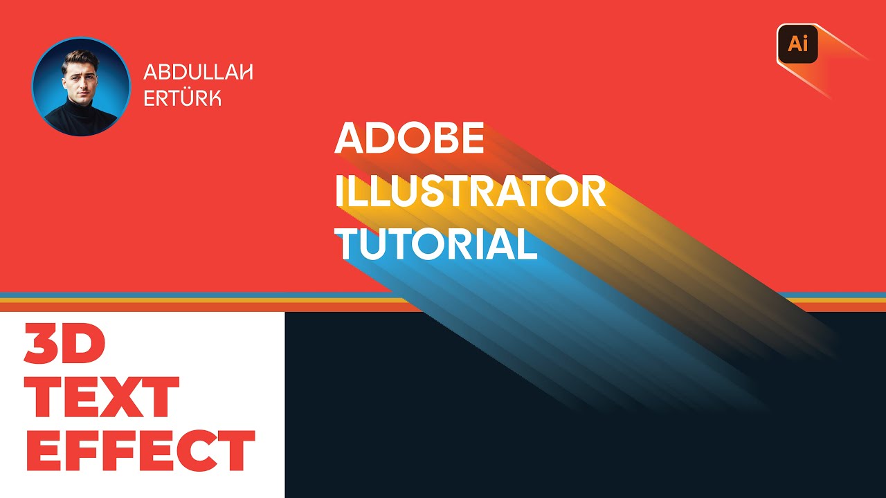 3D Text Effect in Adobe Illustrator | Easy Tutorial - YouTube