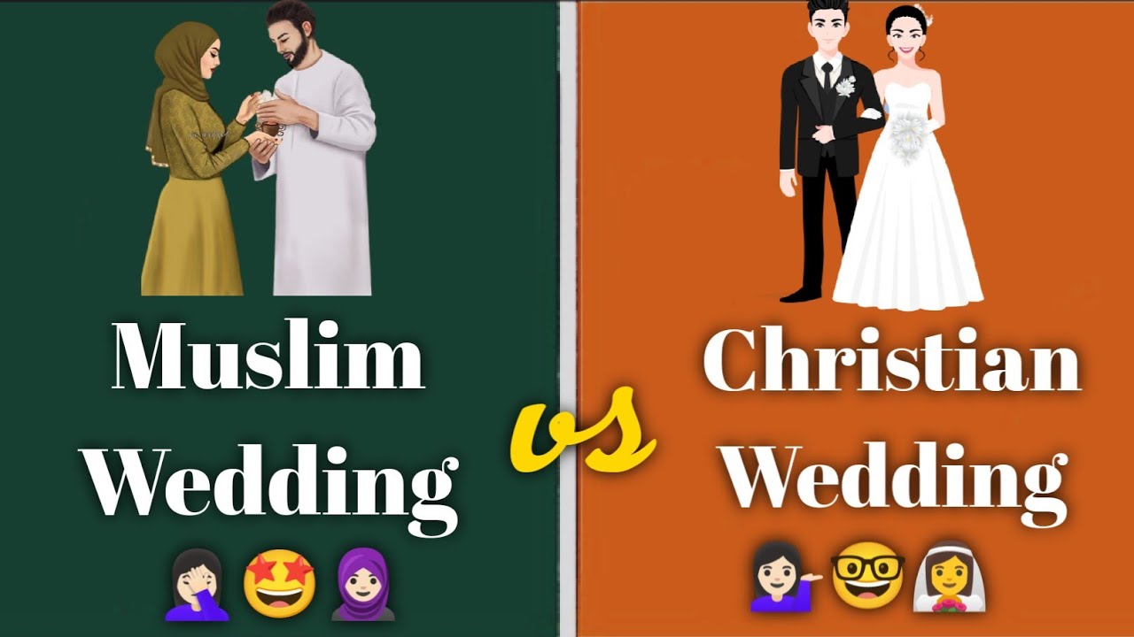 🧕🏻Muslim Wedding vs 👰‍♀️Christian Wedding🤩🤓 muslim dress vs Christian