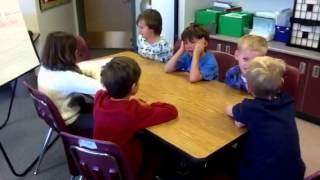 Second grade students use Think-Pair-Share