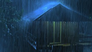 Pioggia Rilassante per Dormire  Batti l'insonnia con forti Piogge e tuoni sul tetto