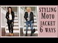 How to Style Moto Jackets for Women Over 40 | How Mature Women Wear Leather Jackets