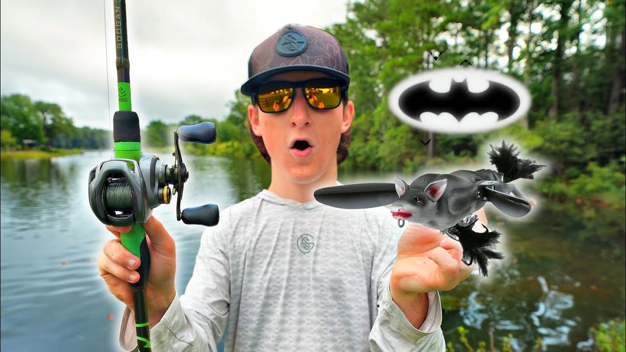 Fishing With A Ultra-Realistic BAT Lure (Crazy Blowups) 