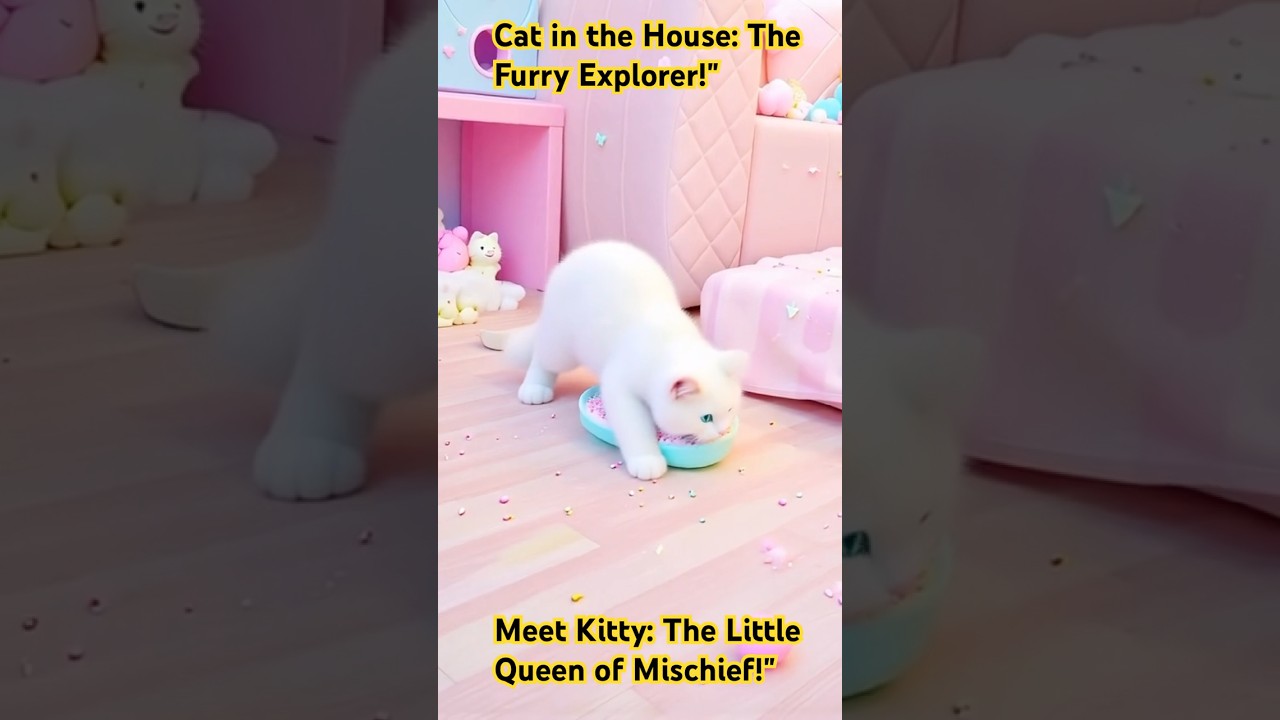 Funny Cat, Cute Kitten, Cat Adventure, House Explorer Cat, 