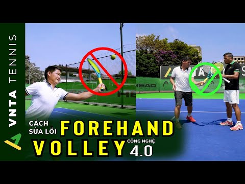 [Sửa Lỗi Tennis #4] 4 Bài Tập Sửa Cú Forehand Volley Lực Mạnh Bằng Công Nghệ 4.0 mới nhất 2023