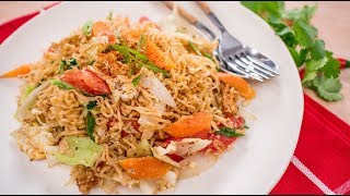 Instant Ramen Noodle Stir-Fry Recipe - Pad Mama ผัดมาม่า | Thai Recipes