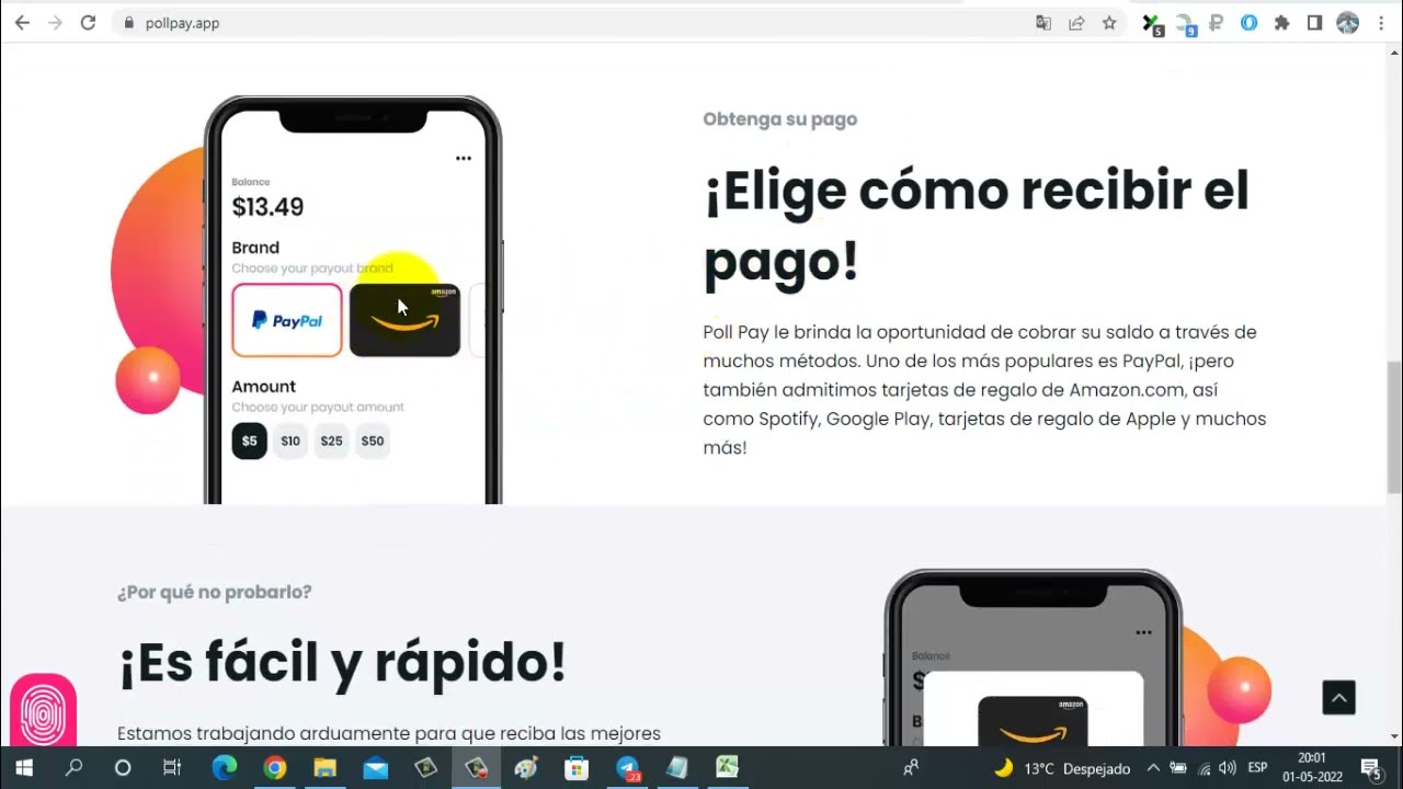 Poll Pay App 5,00 Diarios para Paypal GRATIS Cómo Ganar Dinero para