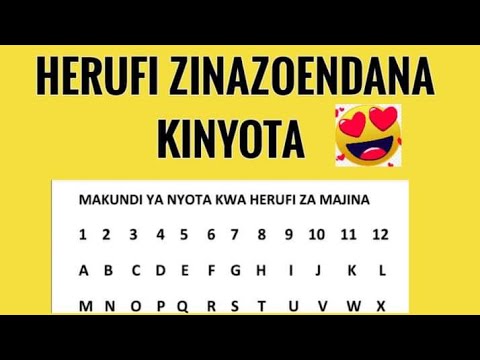 HERUFI ZINAZOENDANA KATIKA MAHUSIANO | ELIMU YA NYOTA