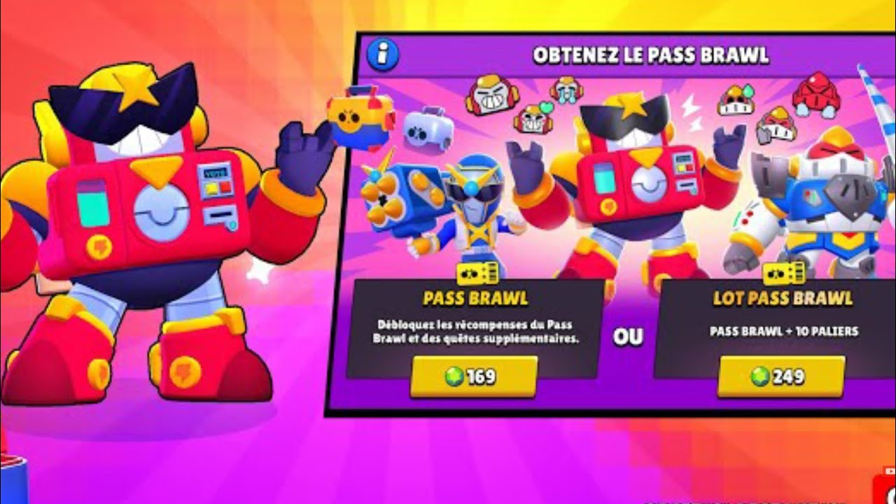 J'ACHÈTE LE PASS DE COMBAT BRAWL STARS - YouTube