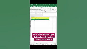 Excel Trick:How to Open a Calculator with Just one Click in Excel VBA?