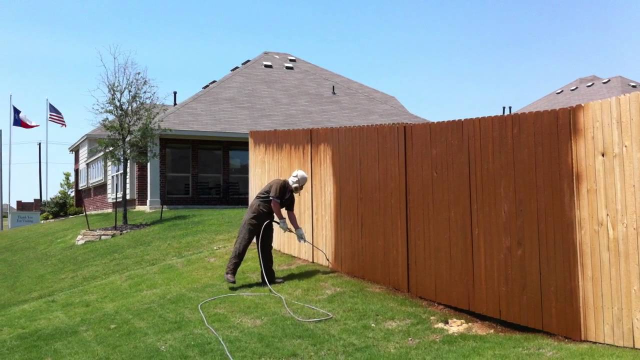 Staining your fence YouTube
