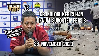 Penyebab Kericuhan Oknum Suporter Persib di Tangerang Saat Lawan Dewa United Pada Pekan ke 20 Liga 1