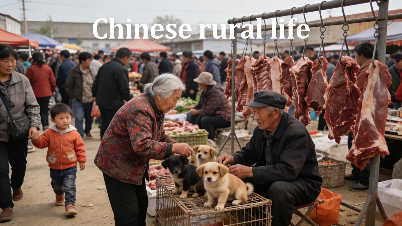 Real Chinese Village Market: You’ve Never Seen This Before