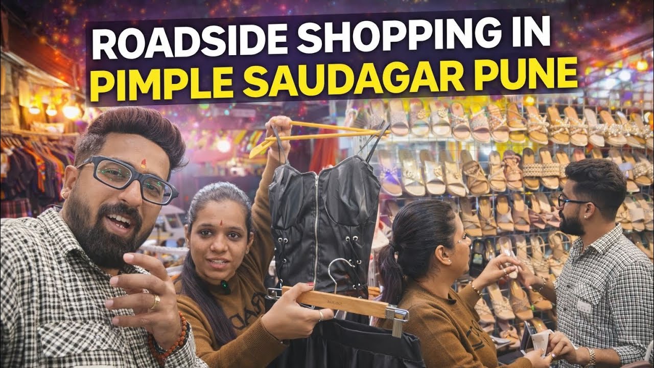 Roadside Shopping in Pimple Saudagar Pune 🛍️ | Cheap & Trendy Finds😍