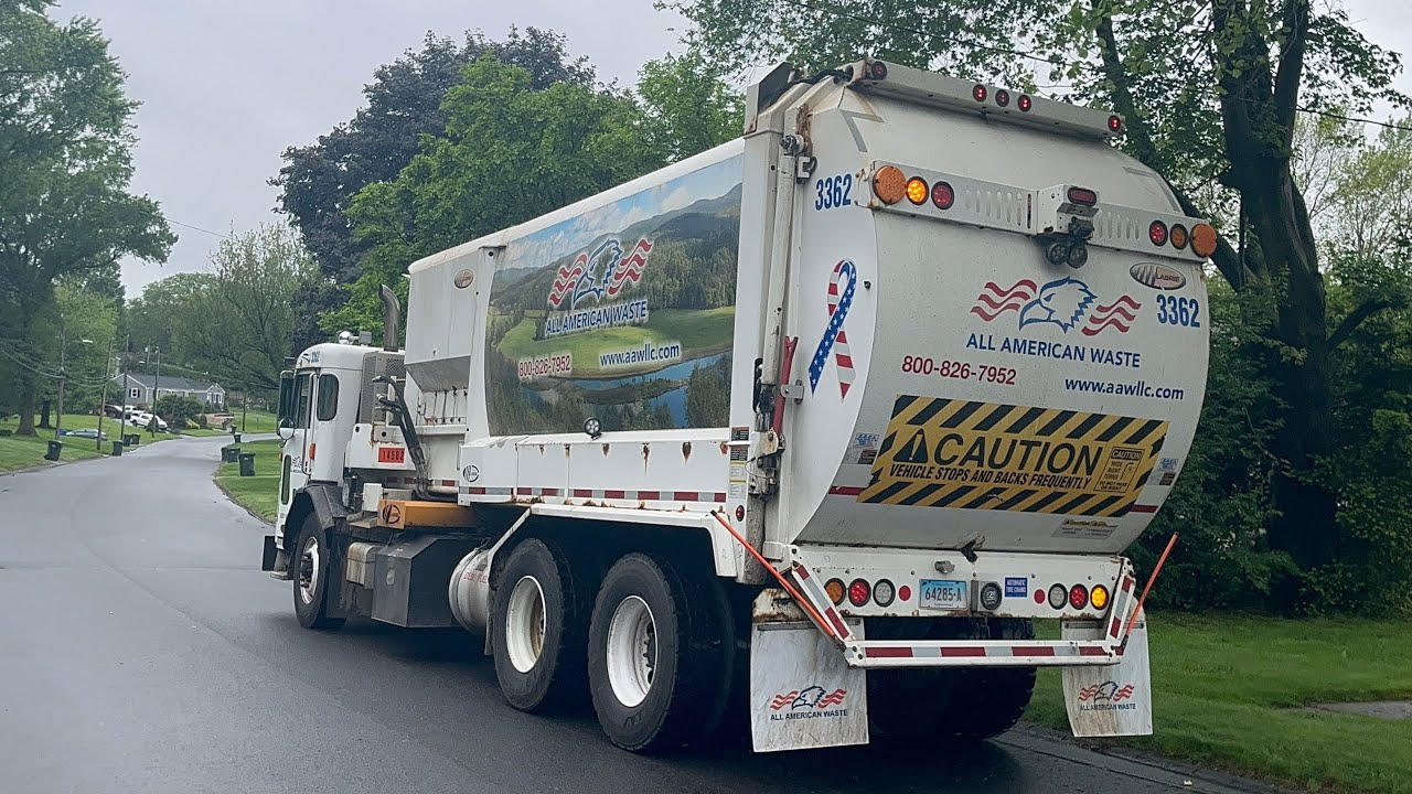 All American Waste LLC: Roaring Peterbilt 520 Labire Automizer On Trash ...