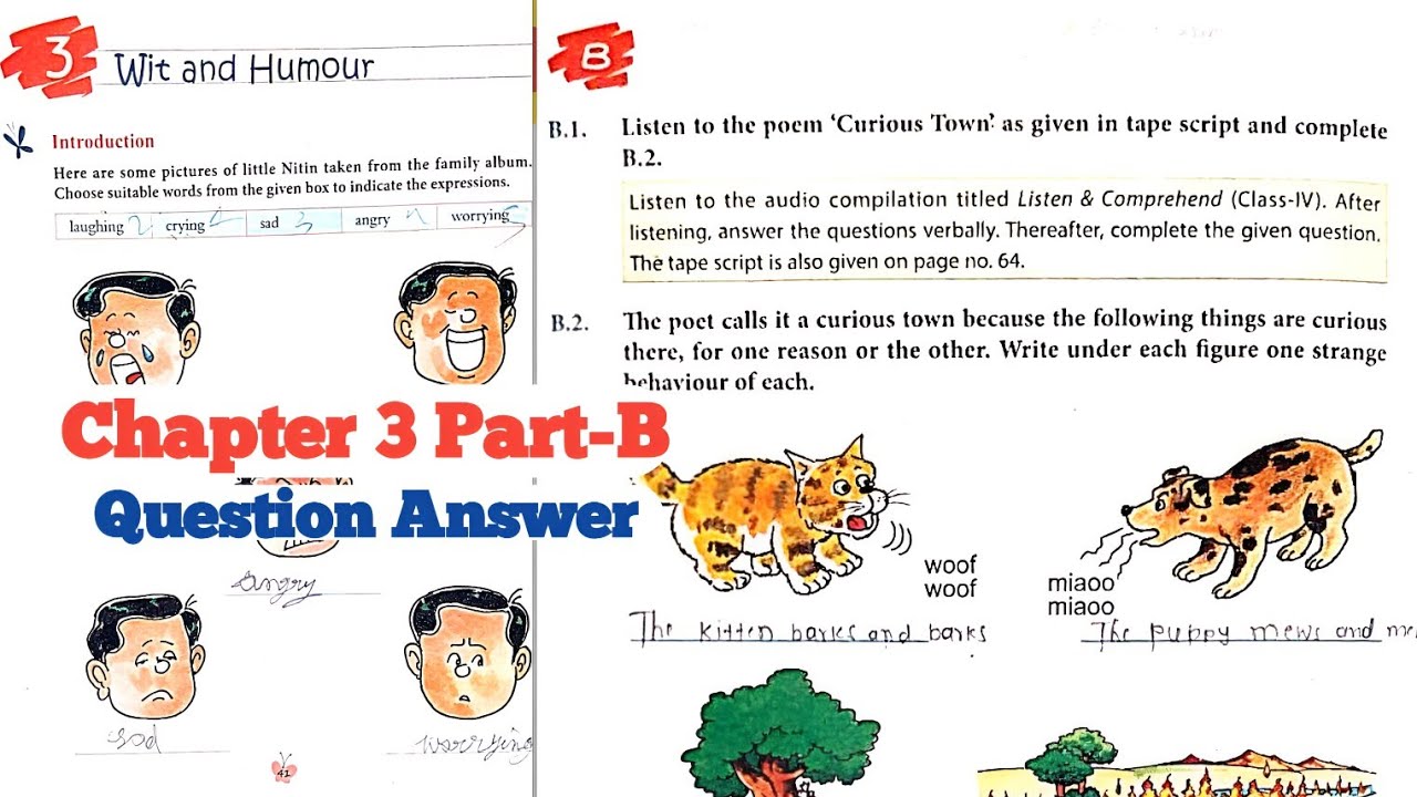Dav class 4 English reader chapter 3 B question answer || Dav class 4 English reader unit-3 B