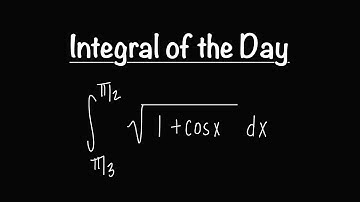 Integral of the Day 2.11.25 |  ∫sqrt(1+cosx) dx | Trig Integral | Math with Professor V