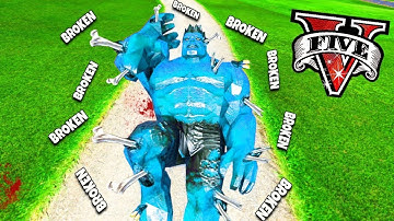 Breaking EVERY BONE As GOD RED HULK in GTA 5